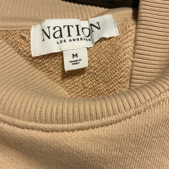Nation Ltd Womens Rocky Sweatshirt, Brown - Picture 5 of 6